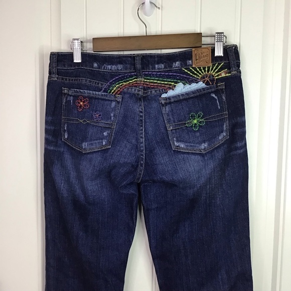 Lucky Brand Legend Jeans Zoe Mid-Rise Bootleg Embroidered Jeans Size 8. - Picture 7 of 13